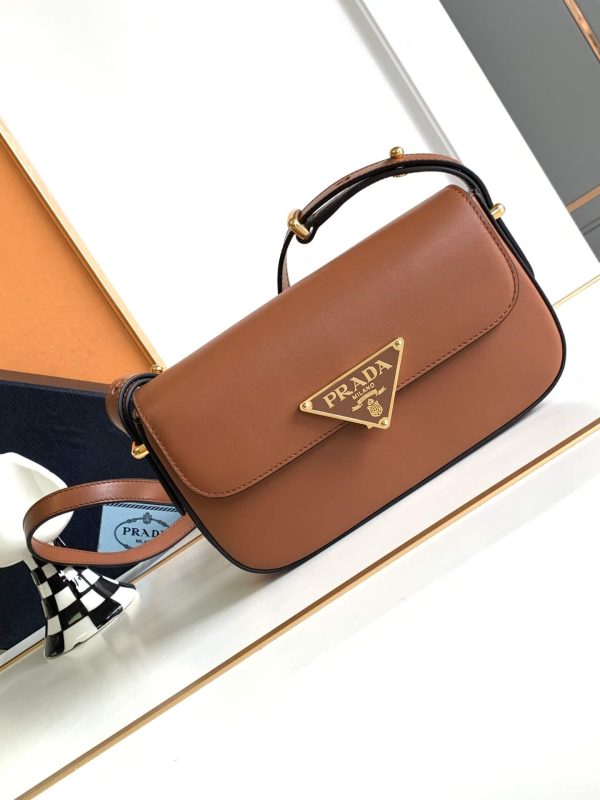 Prada Embleme Saffiano Shoulder Bag