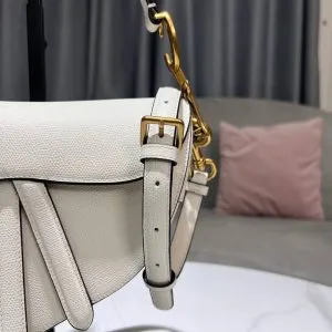 Dior Saddle White Bag - Image 8