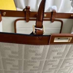 Fendi X-Tote Bag In Canvas Bag - Image 6