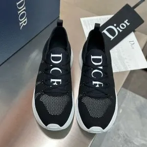 Men’s Black B25 Neoprene & Mesh Low Top Sneakers - Image 6