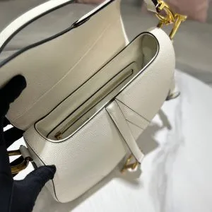 Dior Saddle White Bag - Image 4