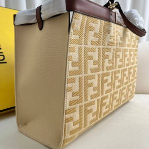 Fendi X-Tote Bag In Canvas Bag - Image 4