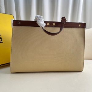 Fendi X-Tote Bag In Canvas Bag - Image 5