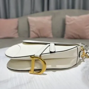 Dior Saddle White Bag - Image 5