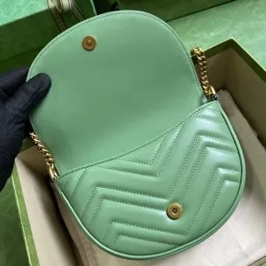 Gucci Mini GG Marmont Leather Shoulder Bag - Image 4