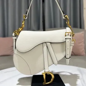 Dior Saddle White Bag - Image 2