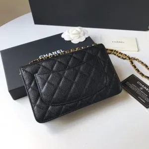 Chanel WOC Caviar Leather Bag - Image 5