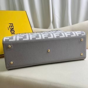 Fendi X-tote Bag In Canvas Bag - Image 8
