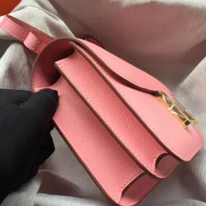 Hermes Constance Pink Bag - Image 8