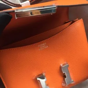 Hermes Constance Orange Bag - Image 7