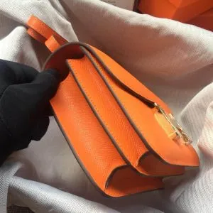 Hermes Constance Orange Bag - Image 8