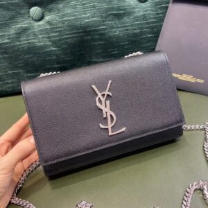 YSL Kate Black Bag Silver Hardware